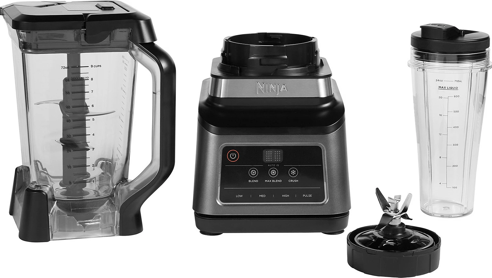 Blender tavoline Ninja BN750EU, 2.1L, 1200W, Auto-iQ, zi/gri