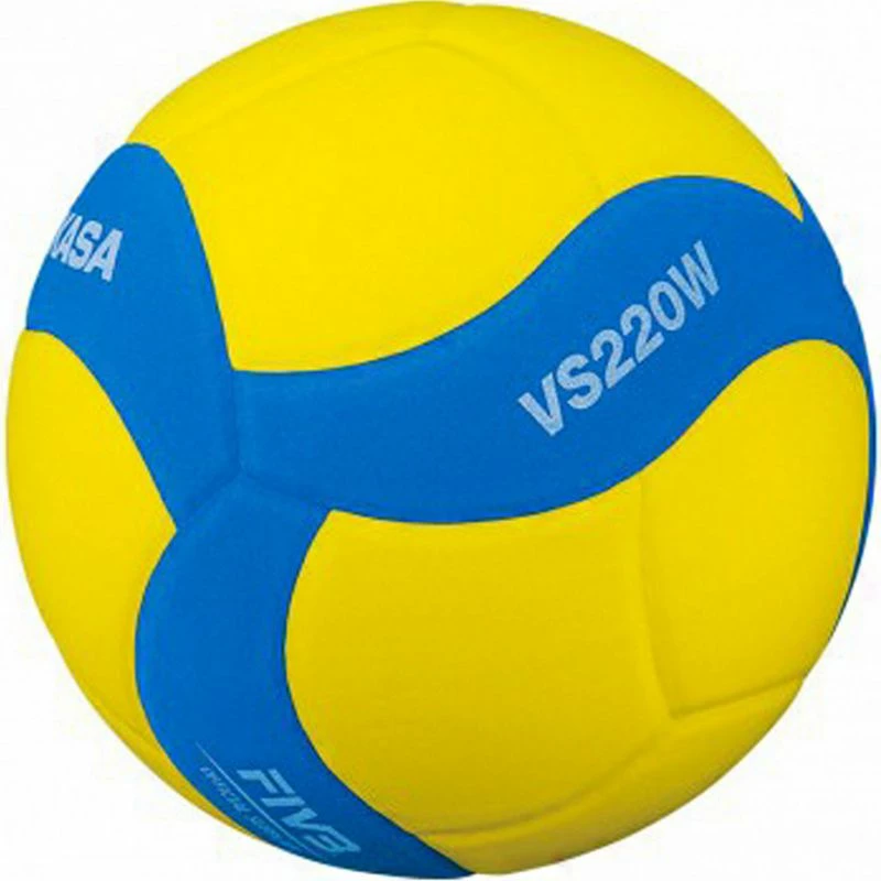 Top për volejboll Mikasa, për meshkuj dhe femra, blu dhe e verdhë [Madhësia: 5]