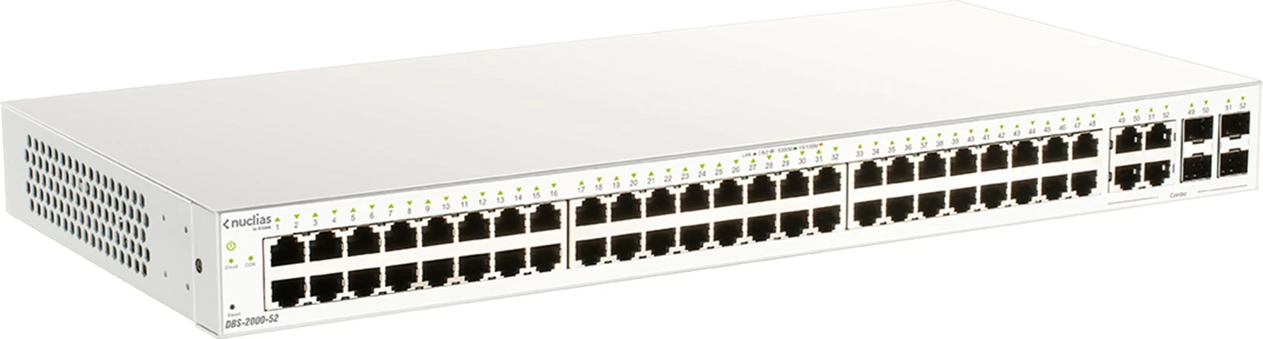 Switch D-Link DBS-2000-52, Managed, 48 porte Gigabit, 4 SFP, rackmount