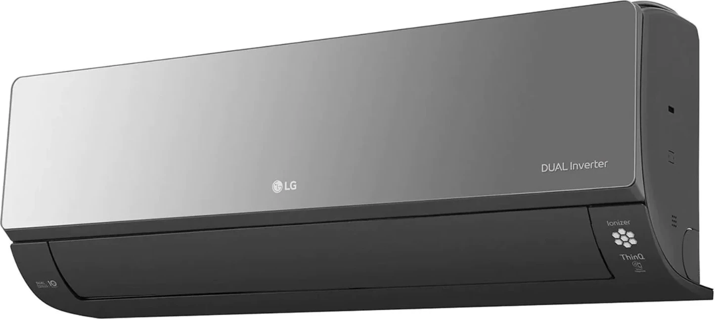 Kondicioner LG Artcool Mirror AC12BK.NSJ/AC12BK.UA3 3.5 kW inverter me ionizator UV Nano WiFi, gri/argjend