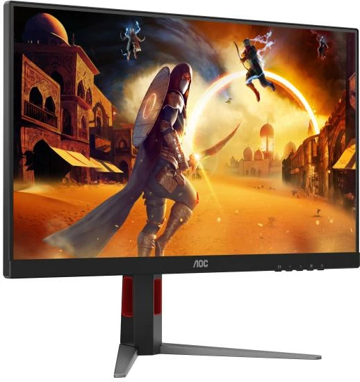 Monitor gaming AOC 27G4HA 27" Full HD 200 Hz Fast IPS 1 ms GtG HDR10 me altoparlantë, zi/kuq