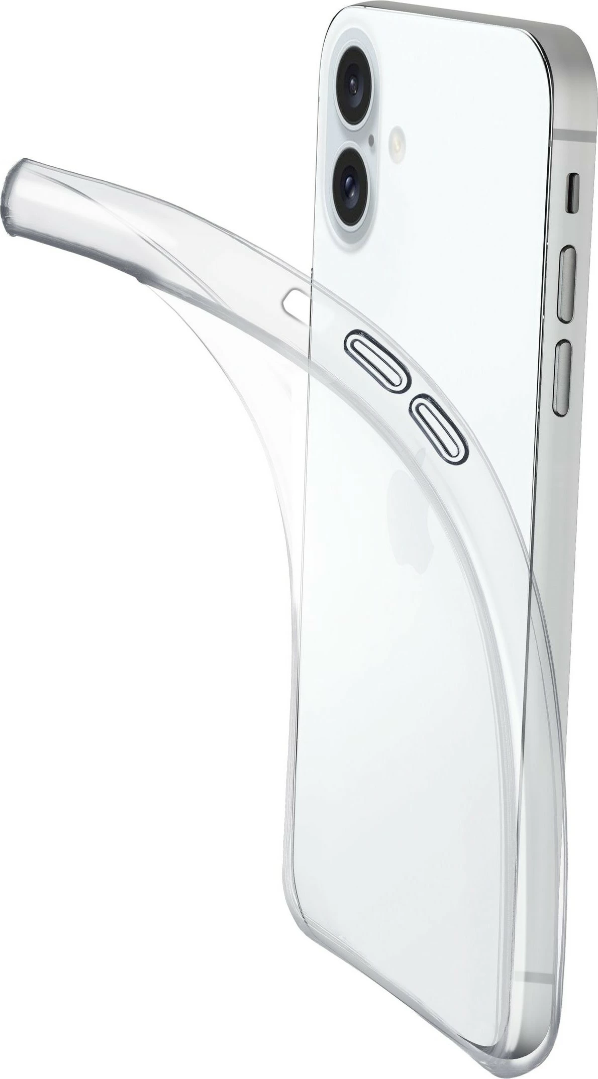 Mbështjellës Cellularline Fine për iPhone 16 Plus, ultra i hollë, MagSafe, transparent