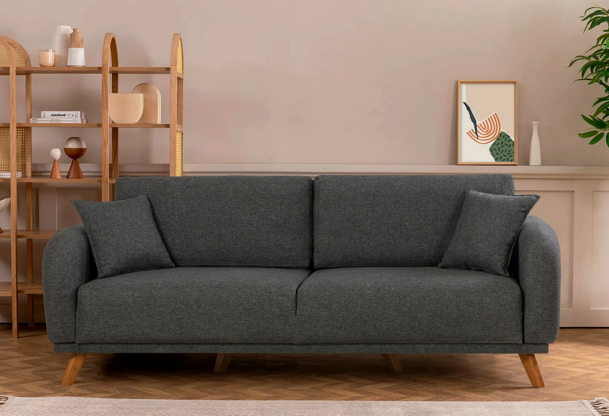 Set divan-krevat Atelier del Sofa, Hera, antracit