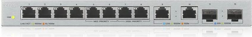 Switch Zyxel XGS1010-12-ZZ0102F, Unmanaged, Gigabit Ethernet (10/100/1000), Full duplex