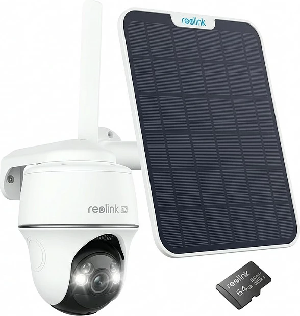 Kamerë sigurie Reolink Go Series G440 me Solar Panel 2, microSD 64GB, e bardhë