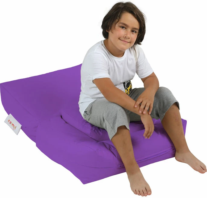 Set karrige dhe pouffe për fëmijë, ngjyrë vjollcë, për kopsht