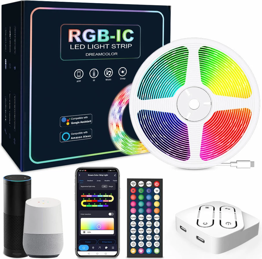 Drita Led SONIT RGBIC 2 Neon-WIFI (Bardhë, 5M 150LED)