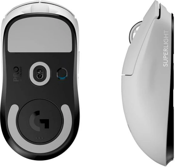 Maus gaming wireless Logitech PRO X SUPERLIGHT 910-005942, i bardhë