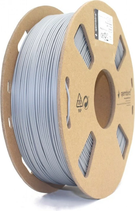 Filament 3D printeri Gembird 3DP-PLA1.75-01-GR, PLA, 1.75 mm, 1 kg, Gri