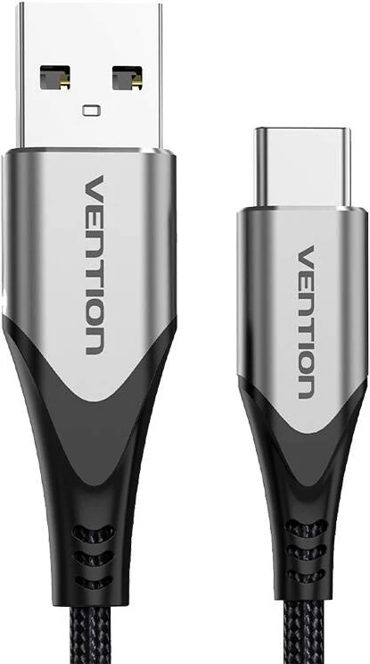 Kabllo USB 2.0 A në USB-C Vention CODHD, 0.5m, 3A, Gri
