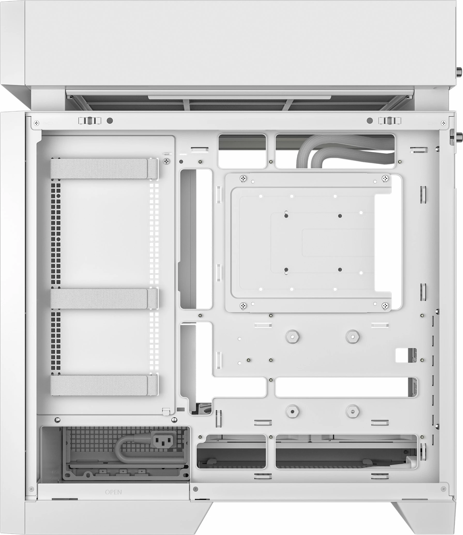 Kasë Deepcool CL6600 WH Mid Tower ATX, radiator 360mm, ARGB, Tempered Glass, e bardhë