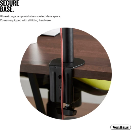 Mbajtëse monitori desktop VONHAUS 3005115 13-32\", VESA 75x75/100x100, ngarkesë deri 8kg, e zezë