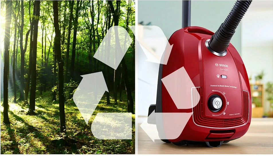 Fshesë me korrent Bosch Serie 4 BGD38RD1H, 600 W, Drum, 4 L, e kuqe