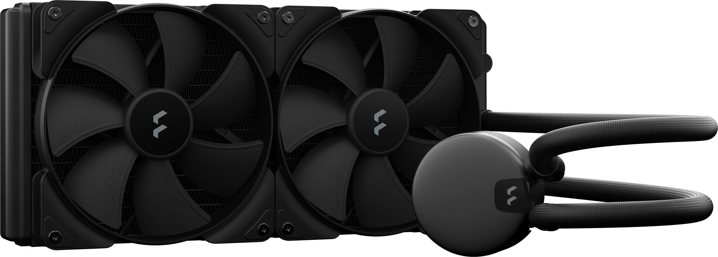 Ftohës uji Fractal Design Lumen S28 v2, 2x14cm, ARGB, i zi