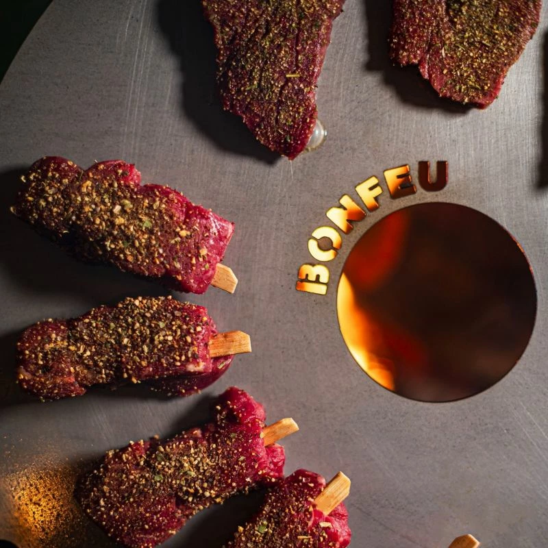 Plancha për outdoor Bonfeu, e zezë