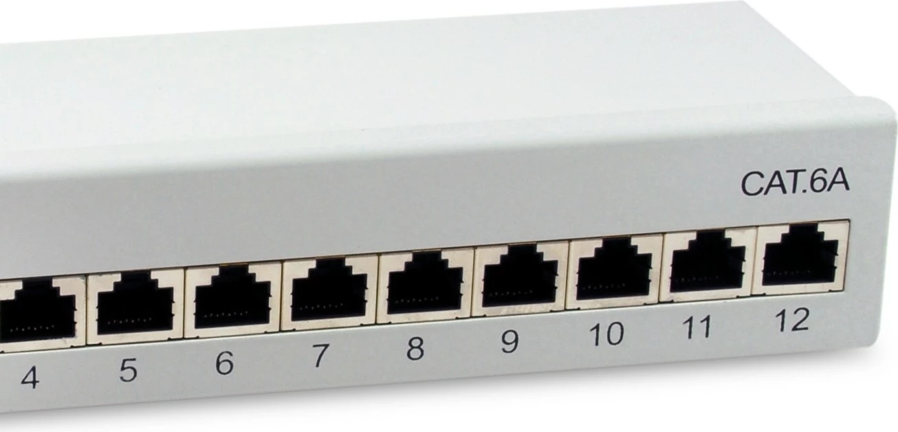 Aksesor rrjeti Equip 326522, 12 porta RJ-45, Cat6a, 10GBase-T, 10 Gigabit Ethernet, gri