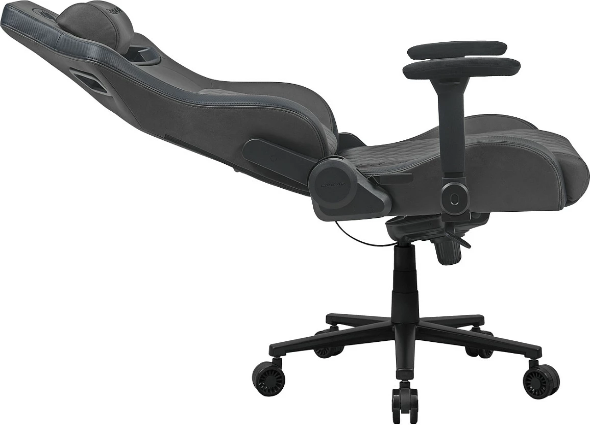 Karrige gaming Cougar Defensor S Jet Gray F, 150 kg, 4D armrests, pëlhurë, gri/zezë