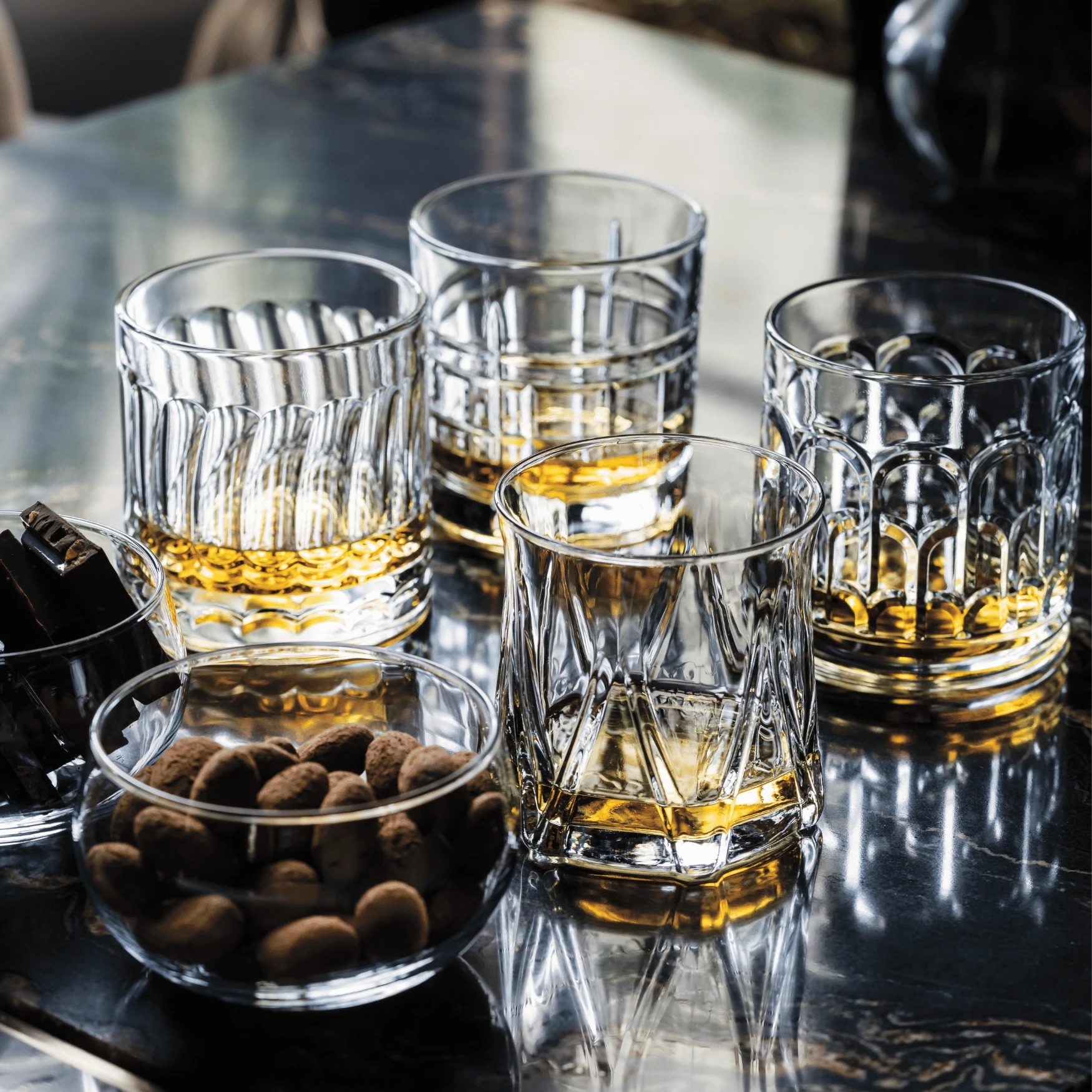 Gotë lowball LAV Horeca Mallorca 330 ml, set 12 copë, transparente