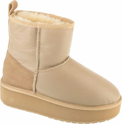 Çizme femra EMU Australia Stinger Mini Flatform Leather, të kuqe