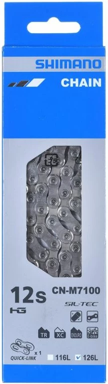 Zinxhir 12-shpejtësi Shimano CN-M7100, 126 hallka