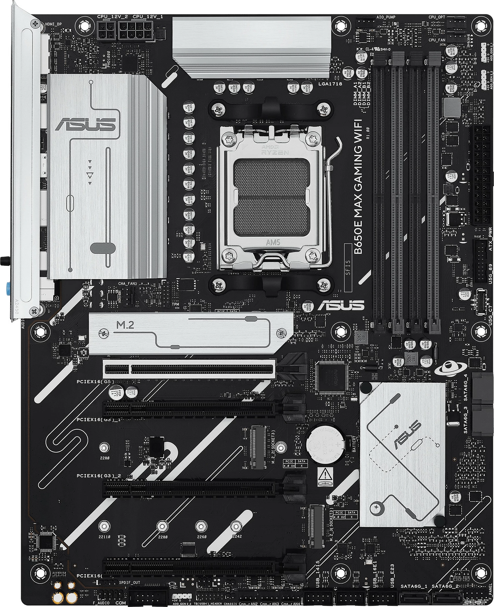 Pllakë amë ASUS B650E MAX GAMING WIFI, Socket AM5, DDR5, 256 GB, e zezë