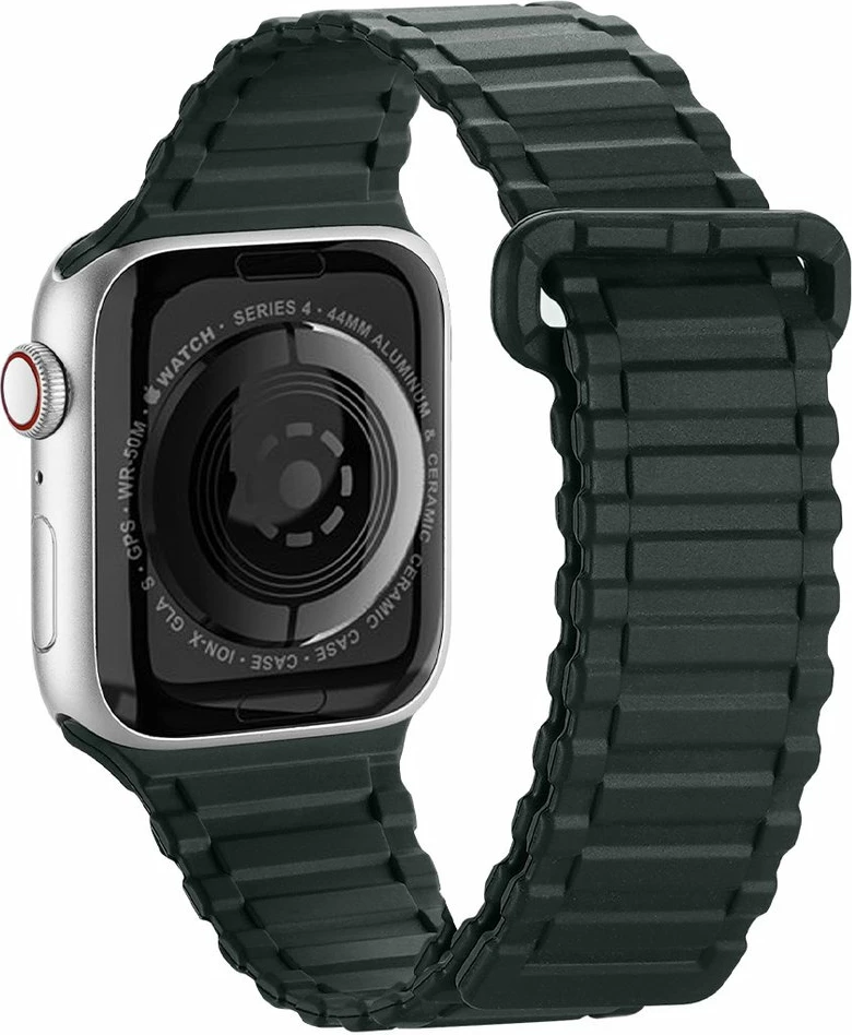 Rrip magnetik silikoni për Apple Watch Dux Ducis Armor Version, 42/44/45/49mm, i gjelbër
