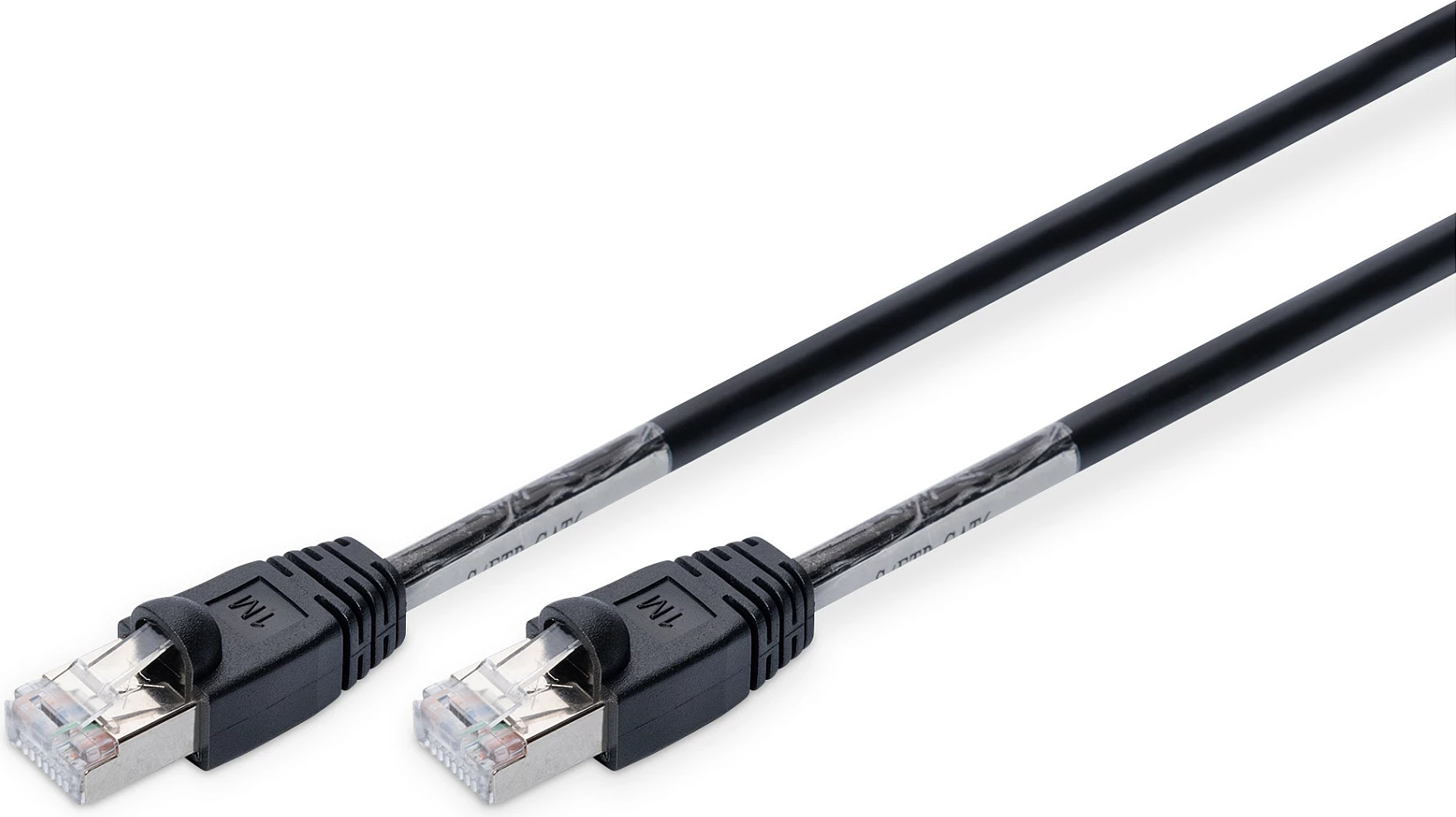 Kabllo rrjeti Digitus Cat6 S/FTP, 1m, RJ-45, e zezë