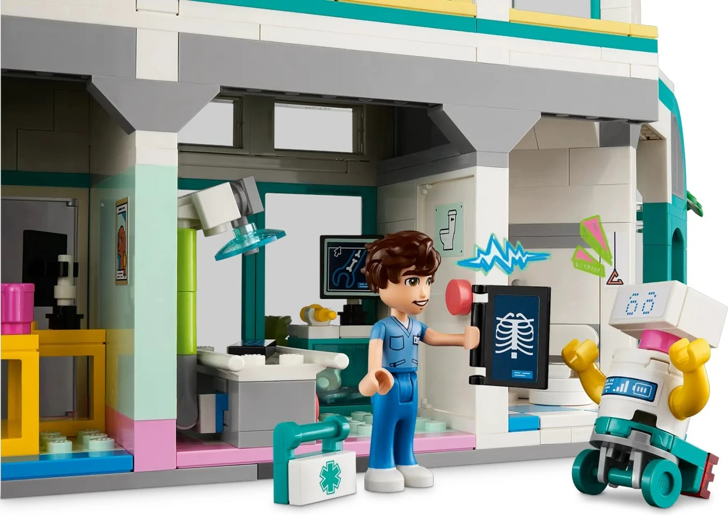 Set LEGO Friends Heartlake City Hospital 42621, 5 minifigura, për fëmijë, shumëngjyrësh