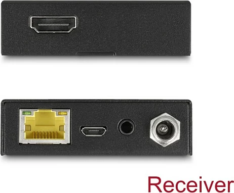 HDMI extender DeLOCK 65955, 4K 60Hz, mbi Cat6/Cat6a deri 70m, PoC, i zi