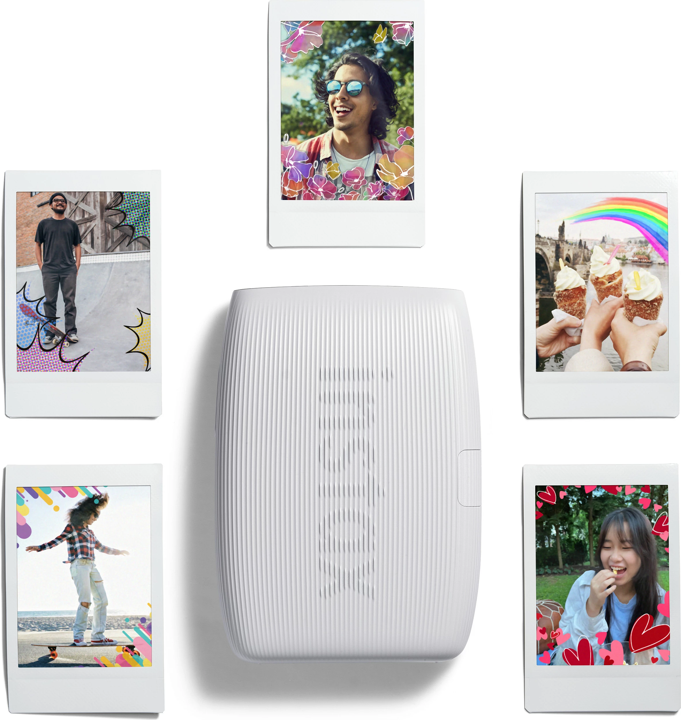 Printer foto instant Fujifilm Instax Mini Link 3, Bluetooth, 800 x 600 DPI, Clay White