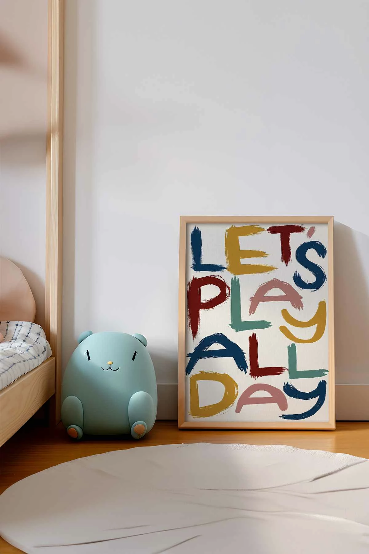 Pikturë dekorative me kornizë druri, MDF, shumëngjyrëshe, Wallity, Teknrsymdf - 64, 33x48cm