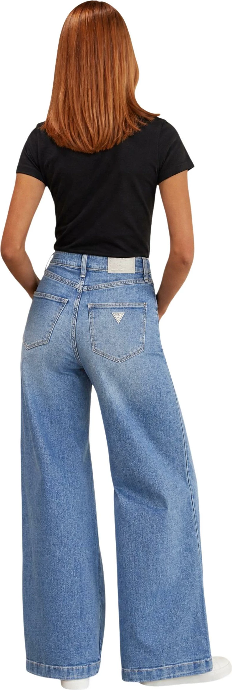Xhinse për femra Guess Bellagio Pant W6YA1C D1337, denim [Madhësia: W33 L30]