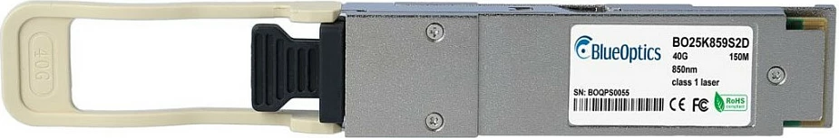 Modul transceiver QSFP+ BlueOptics 40GBASE-SR4, 40GbE, 850nm, MPO/MTP, MMF, 150m