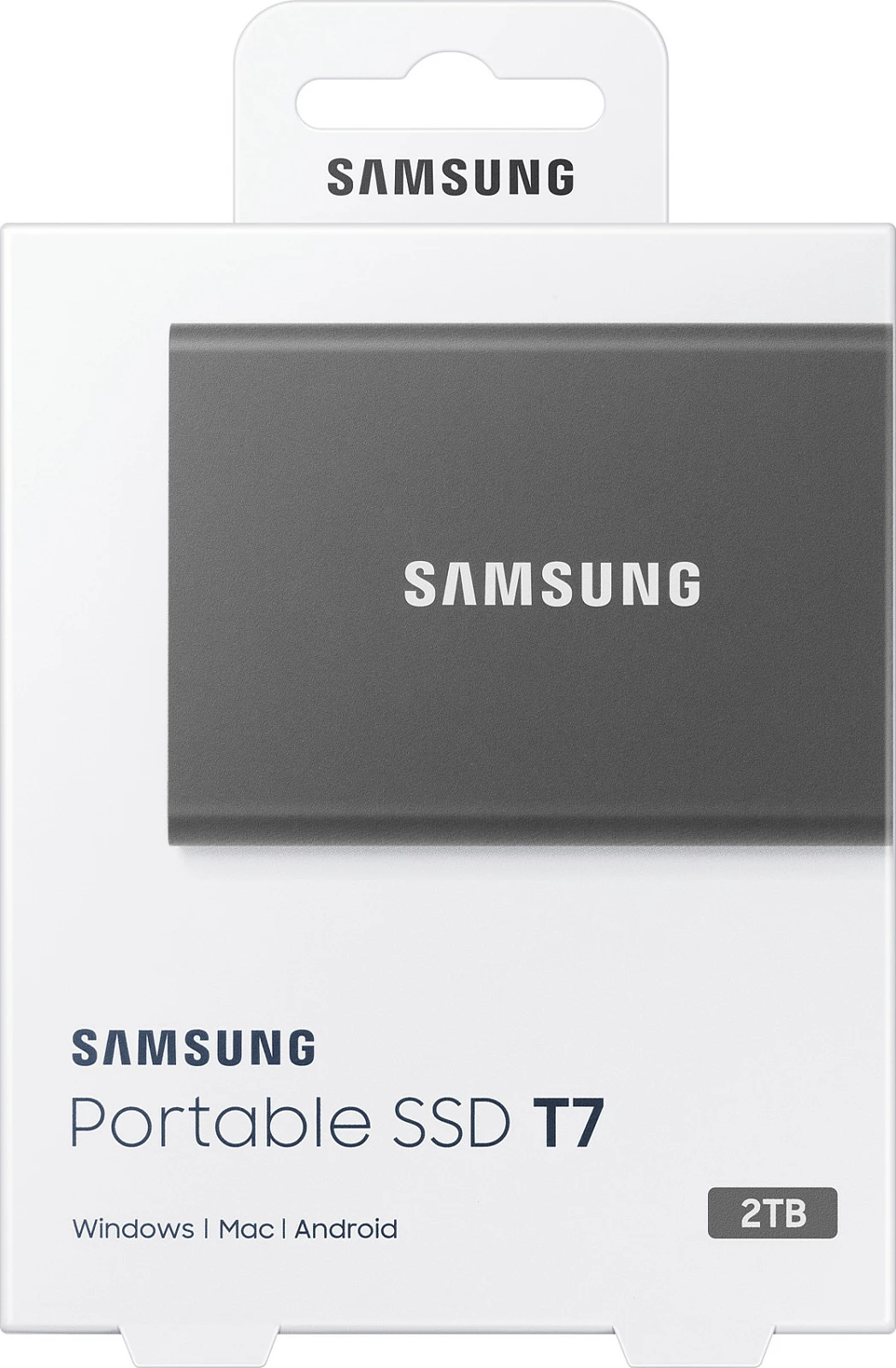 SSD portabël Samsung T7, 2 TB, USB Type-C, 3.2 Gen 2, Gri