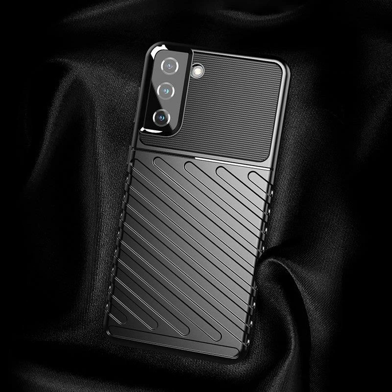 Mbështjellës Hurtel Thunder Case për Samsung Galaxy S22+, i zi