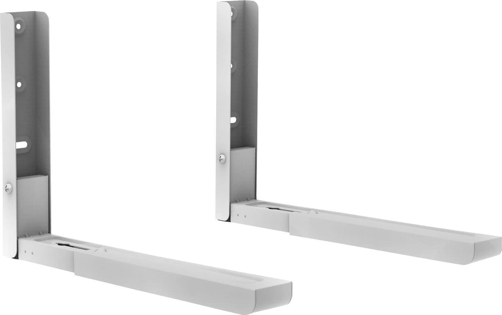 Mbajtëse muri për mikrovalë Cabletech MC-01, krahë të rregullueshëm 285-425 mm, 30 kg, e bardhë, set 2 copë