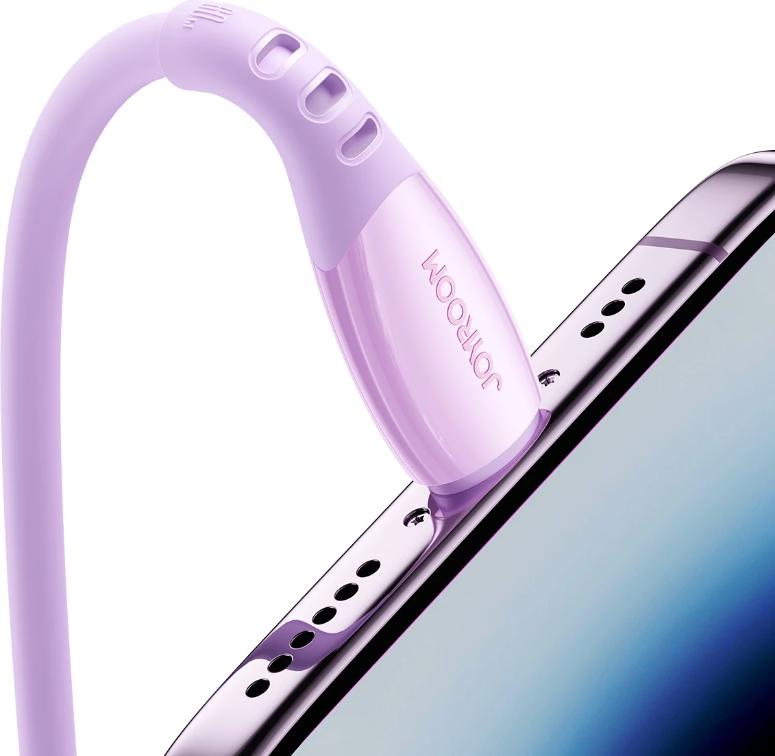 Kabllo USB-C në USB-C Joyroom S-A59 Vibrant Series 60W 1.2m, vjollcë