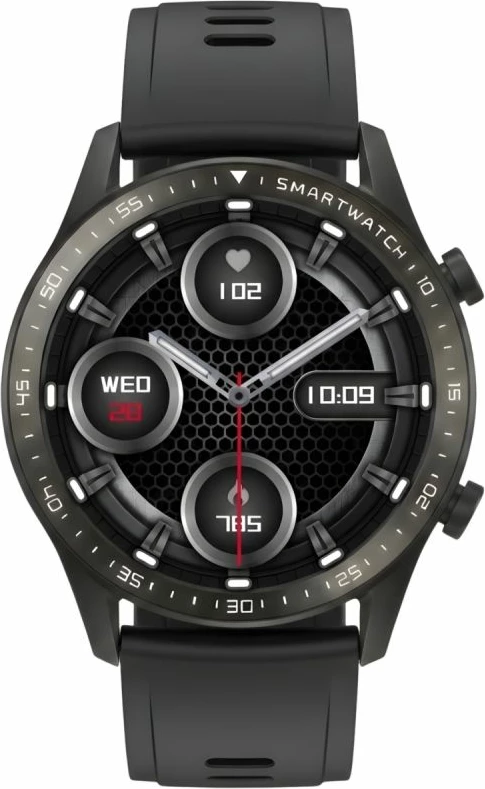 Smartwatch Gravity GT10-4, dy rripa, e zezë