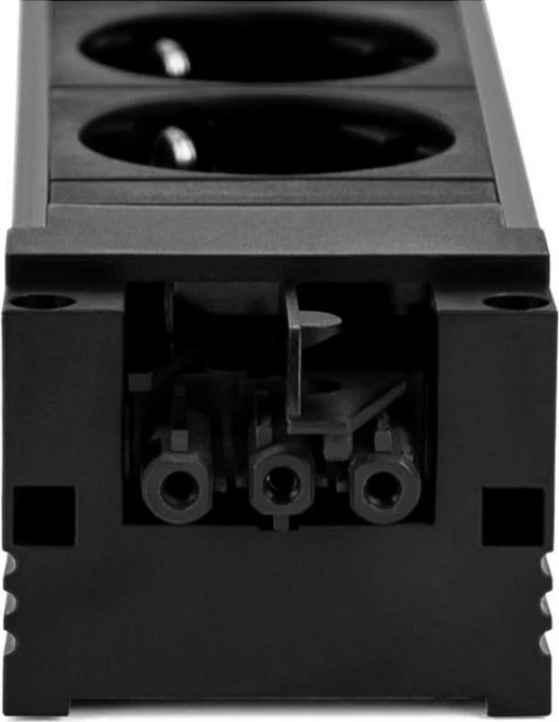 Zgjatës rryme Bachmann STEP BASE 906.18820, 4 prizë UTE (Francë), GST18, 16A, i zi
