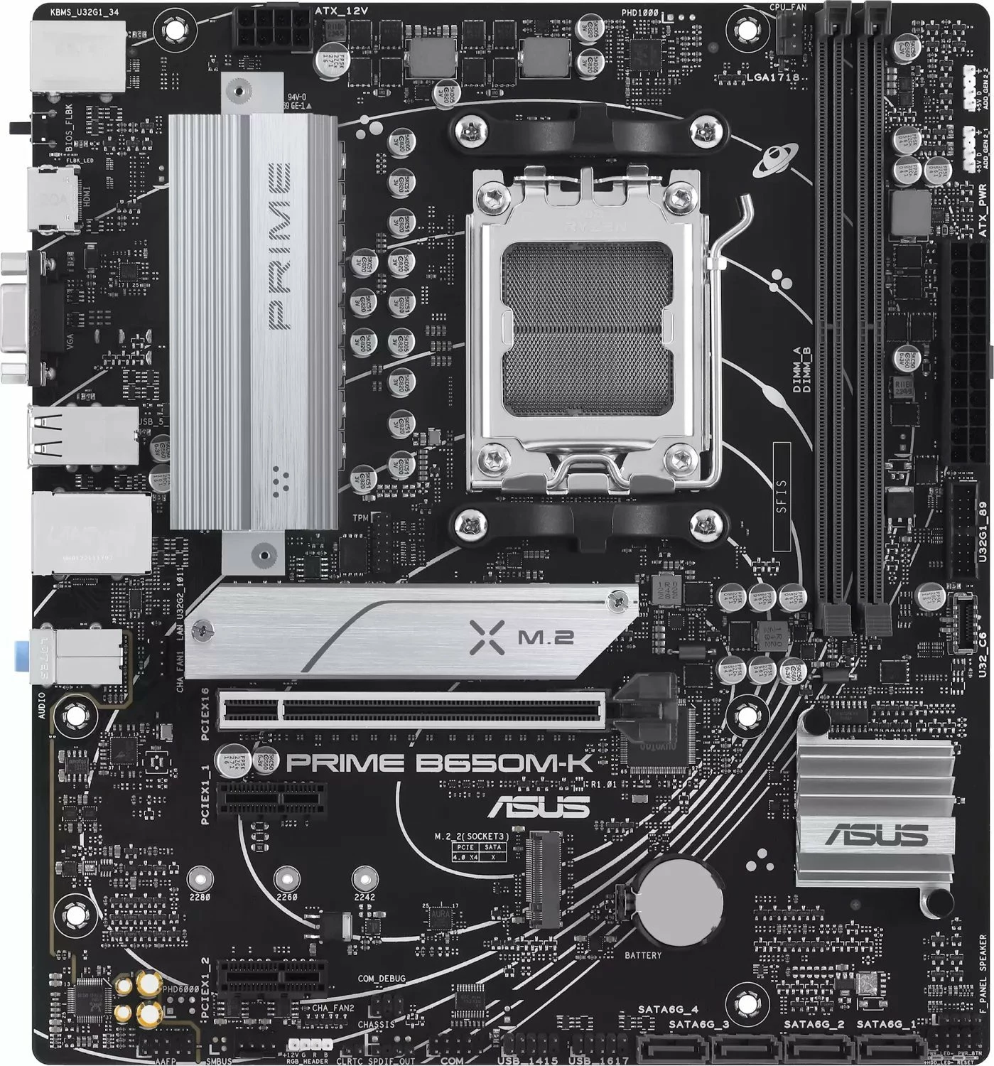 Pllakë amë Asus PRIME B650M-K Micro ATX AM5 DDR5