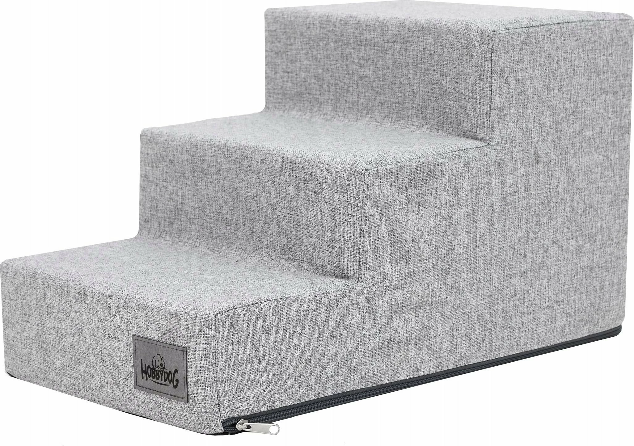 Shkallë për qen Hobbydog Small Steps Inari 30x50x30 cm, gri e çelët