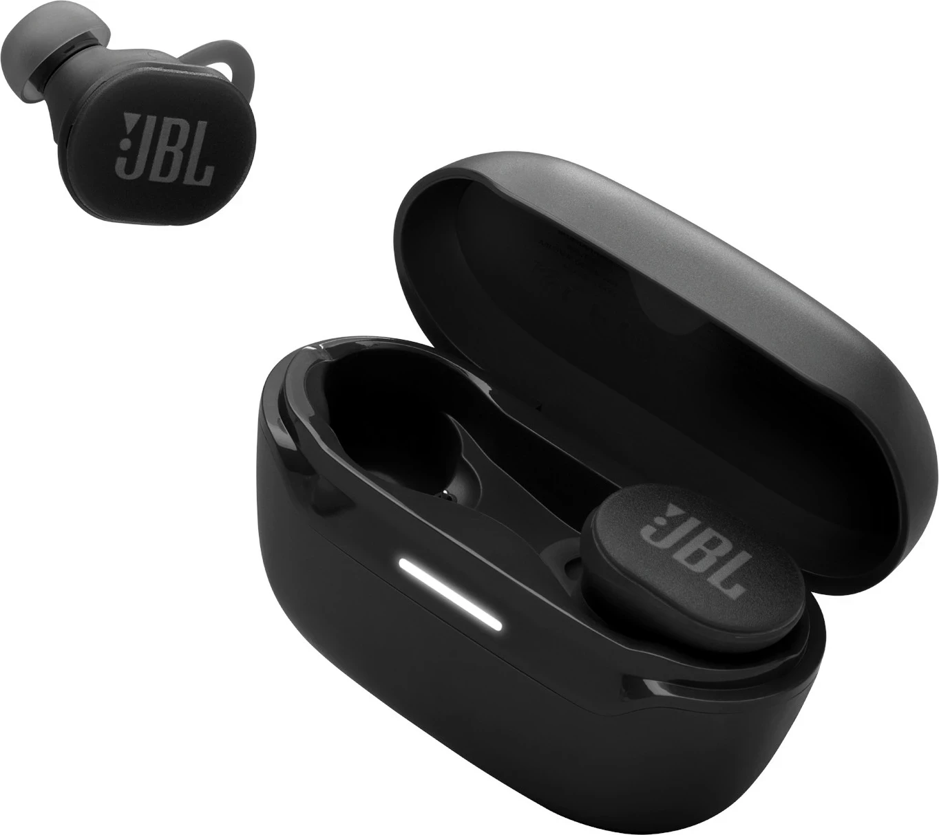 Kufje JBL Endurance Race 2 True Wireless, Bluetooth, IP67, 30h, të zeza, me kuti karikimi