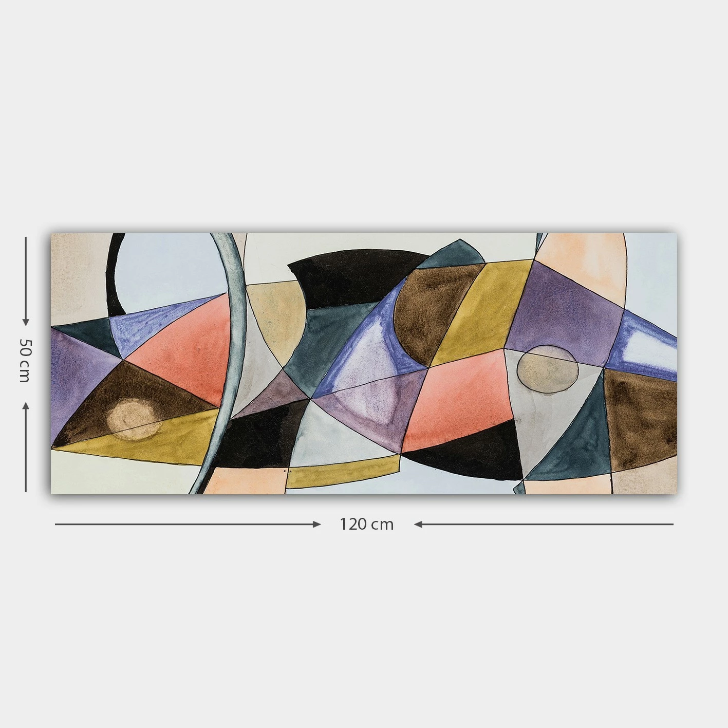 Pikturë dekorative në kanavacë, shumëngjyrëshe, Wallity YTY729166711, 50x120cm