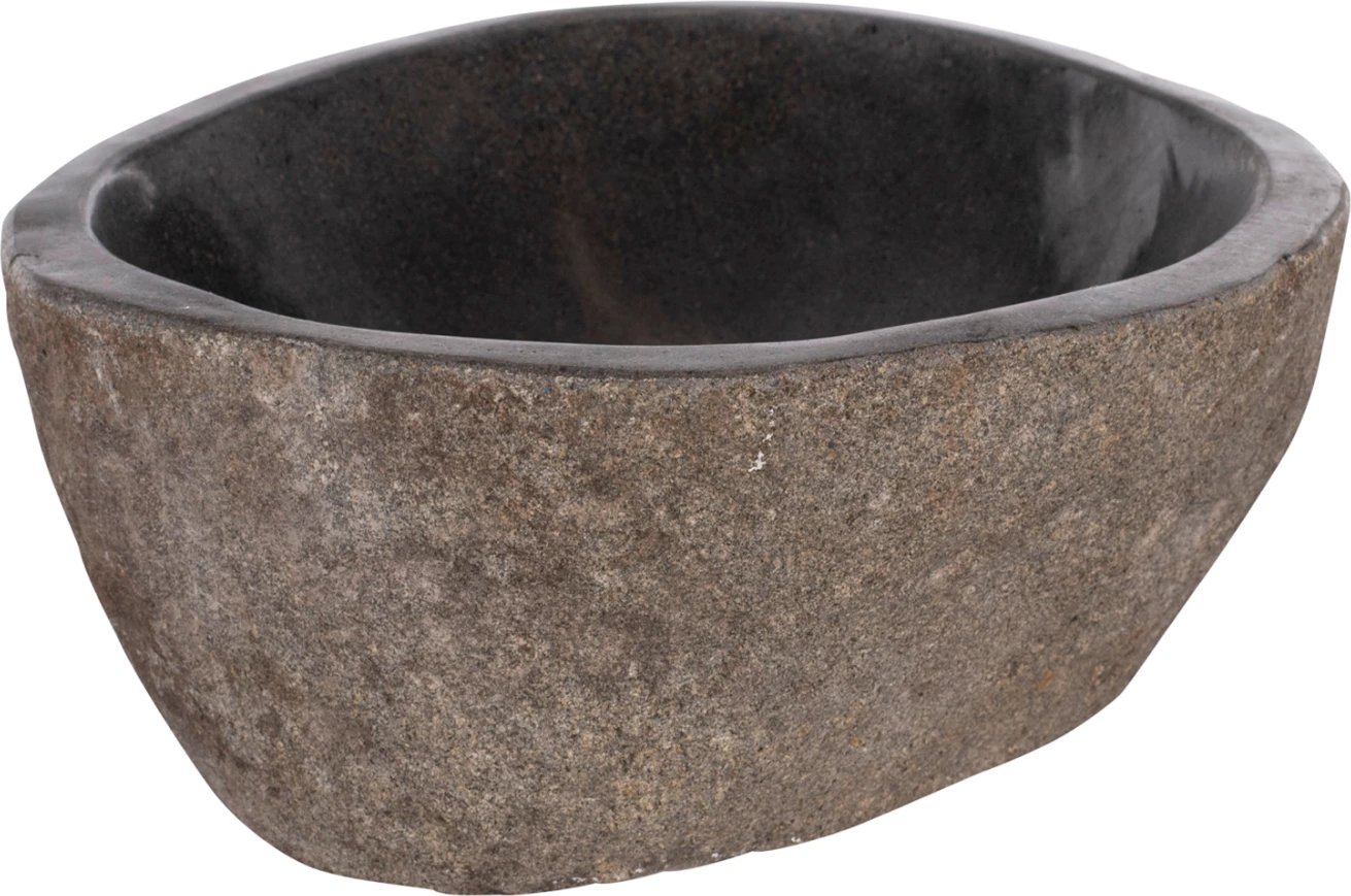 Lavaman guri i gdhendur, ngjyrë gri, 40x40x20H cm, FH7807