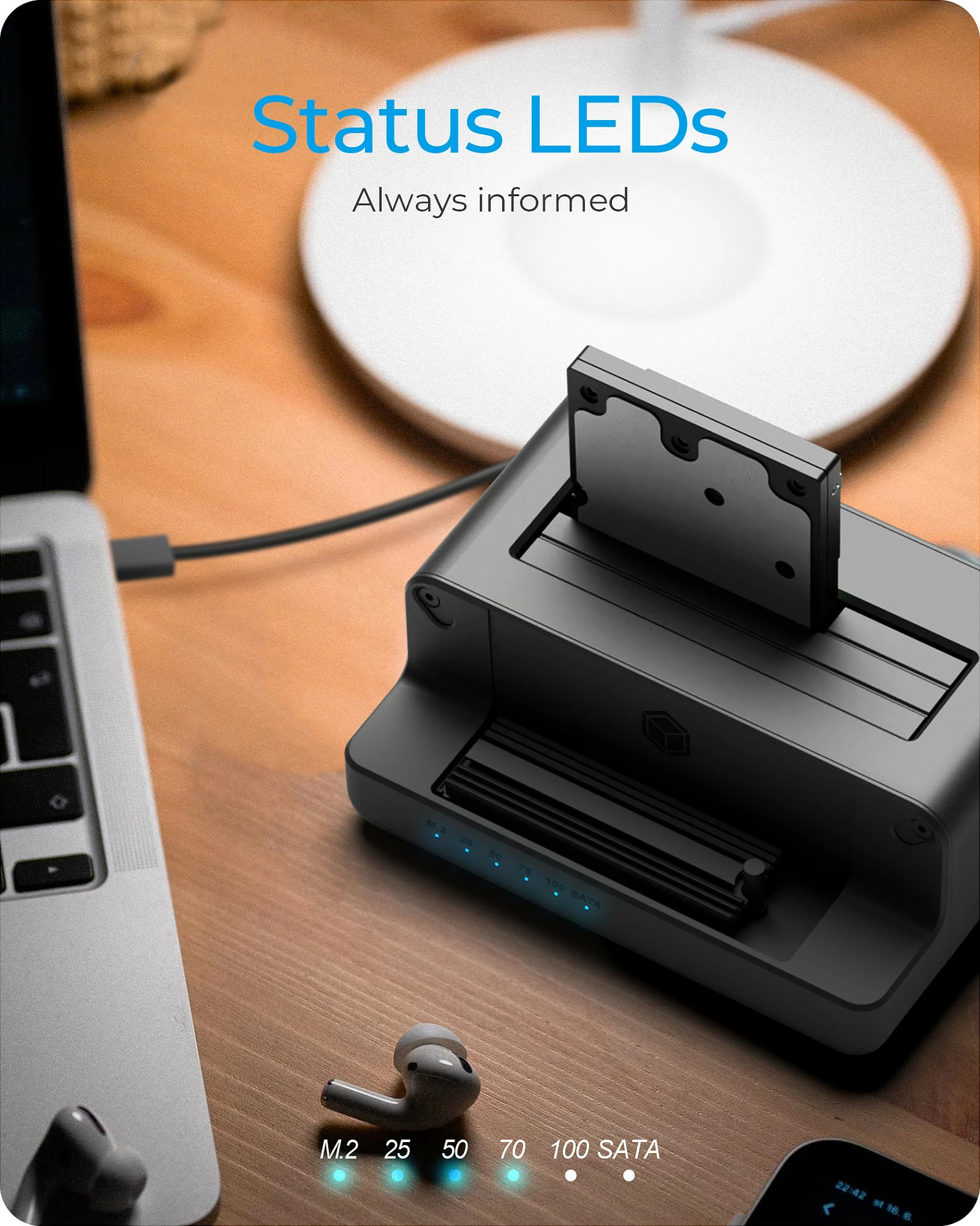 Kasë e jashtme ICY BOX IB-2914MSCL-C31, për HDD/SSD 2.5/3.5/M.2, USB 3.2 Gen 2, e zezë