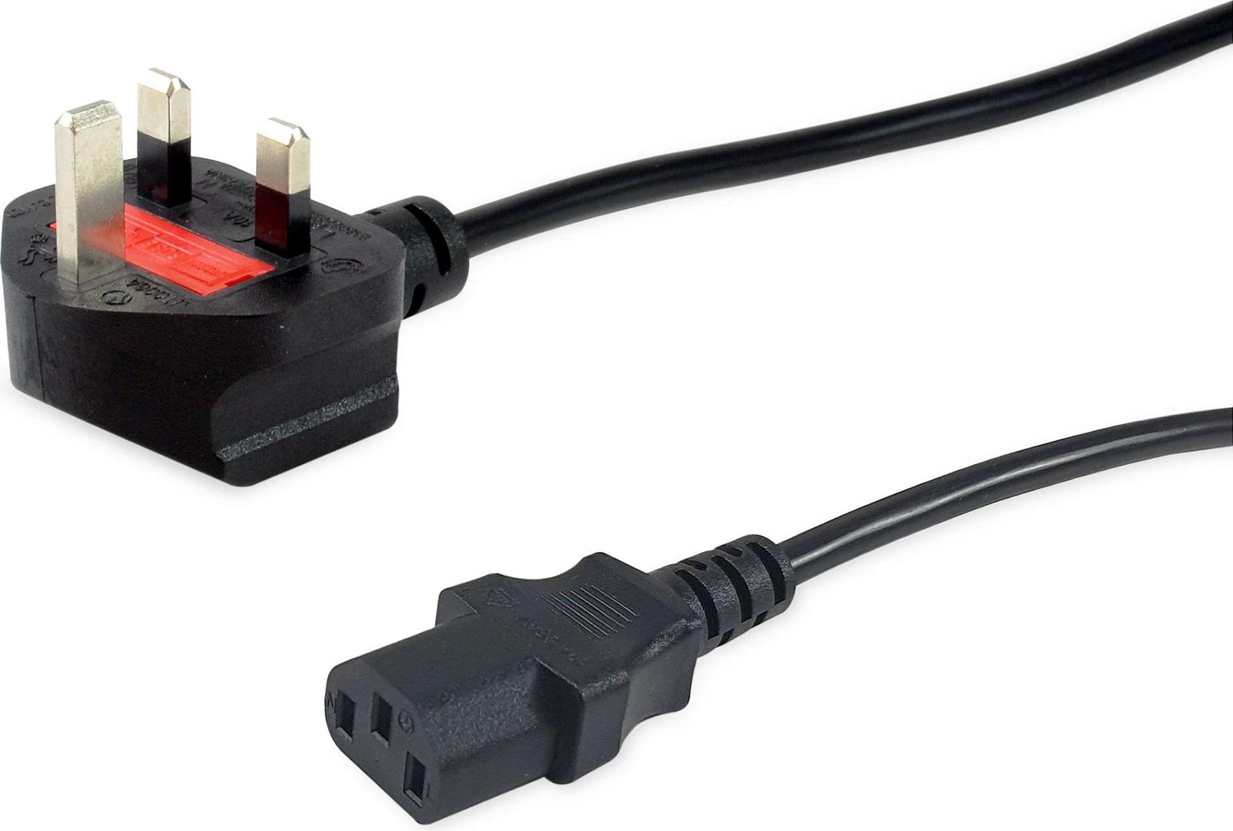 Kabllo rryme EQUIP C13 në BS1363, 2m, 10A, 250V, e zezë