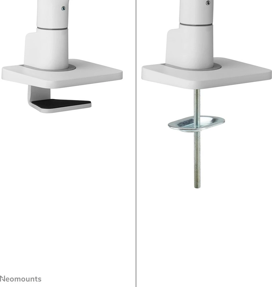 Krah monitori Neomounts DS75S-950WH2, për 2 ekrane, gas spring, Topfix, bardhë