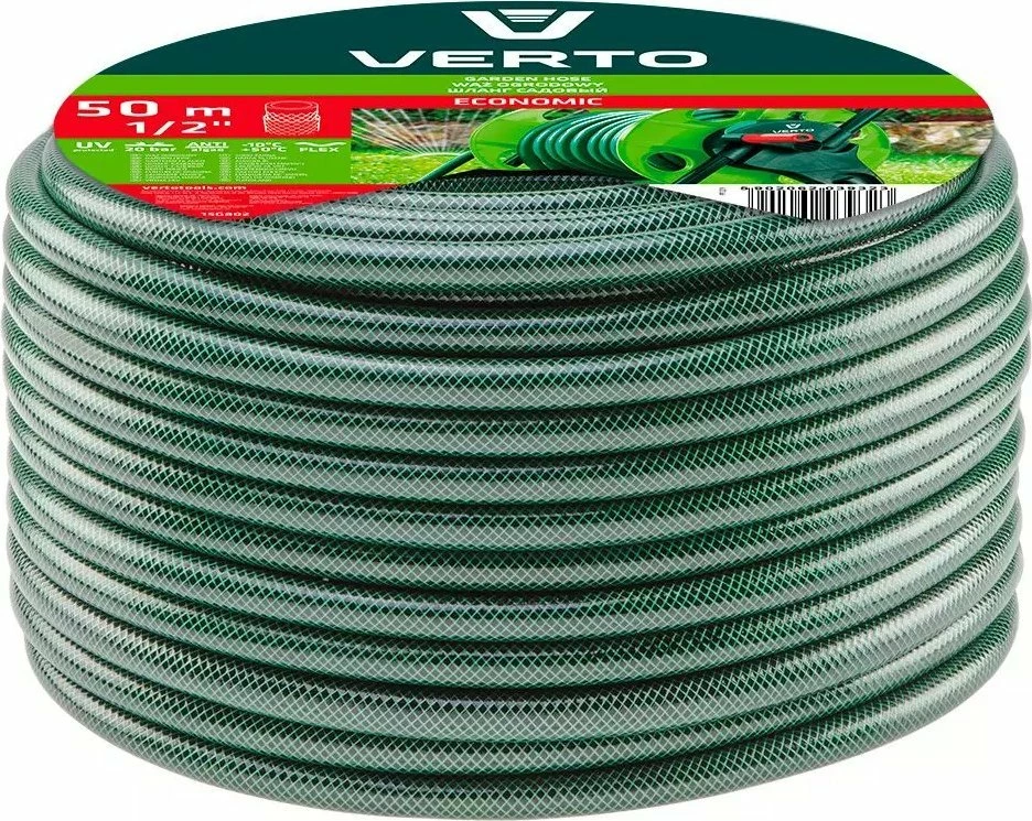 Zorrë kopshti Verto ECONOMIC 15G802 50 m 1/2", gjelbër/gri