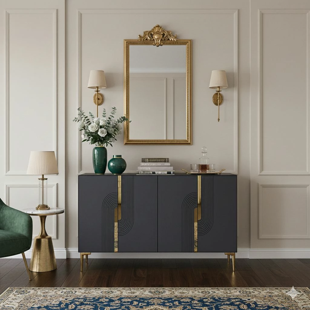 Konsol Skye Decor, Meyra 120, antracit, ar