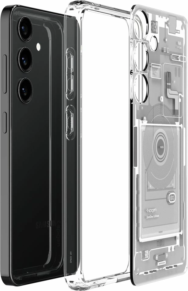 Mbështjellës Spigen Ultra Hybrid Zero One për Samsung Galaxy S24, Bardhë